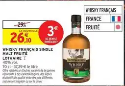Intermarché Hyper Signal - whisky français single malt fruité offre