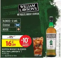 Intermarché Hyper William lawson's - scotch whisky blended offre