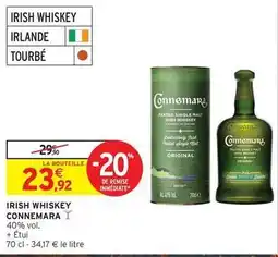 Intermarché Hyper Connemara - irish whiskey offre