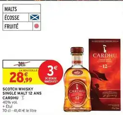 Intermarché Hyper Scotch - scotch whisky single malt 12 ans offre