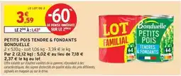 Intermarché Hyper Bonduelle - petits pois tendre & fondants offre