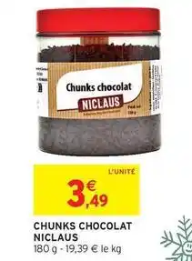 Intermarché Hyper Chunch chocolat offre