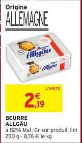 Intermarché Hyper Fini - beurre offre
