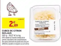 Intermarché Hyper Signal - cubes de citron offre