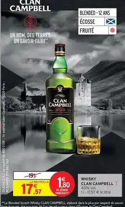 Intermarché Hyper Clan campbell - whisky offre