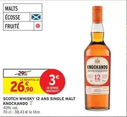 Intermarché Hyper Scotch - scotch whisky 12 ans single malt offre