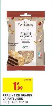 Intermarché Hyper Praliné en grains offre