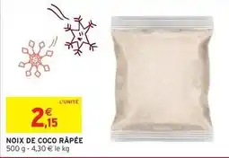 Intermarché Hyper Noix de coco râpée offre