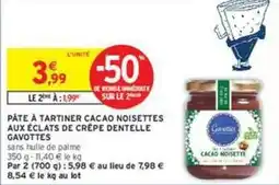 Intermarché Express Gavottes - pâte à tartiner cacao noisettes aux éclats de crèpe dentelle offre