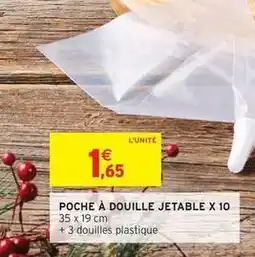 Intermarché Hyper Poche à douille jetable x 10 offre