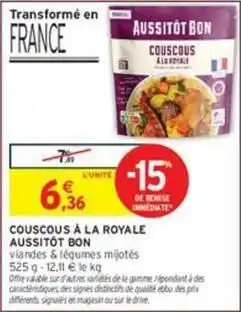 Intermarché Express Signal - couscous à la royale offre