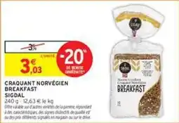 Intermarché Express Sigdal - craquant norvegien breakfast offre
