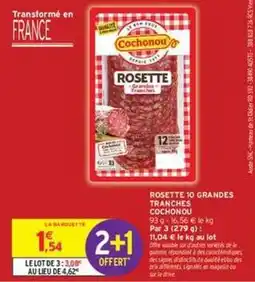 Intermarché Express Cochonou - rosette 10 grandes tranches offre