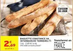 Intermarché Express Baguette constance x4 intermarche offre