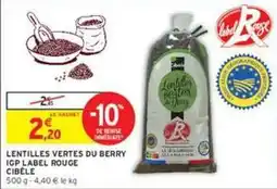 Intermarché Express Label rouge - lentilles vertes du berry igp offre