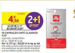 Intermarché Express Illy - 10 capsules café classico offre