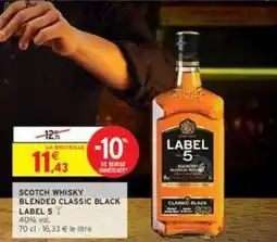 Intermarché Express Label 5 - scotch whisky blended classic offre