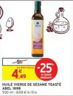 Intermarché Express Abel - huile vierge de sésame toaste offre
