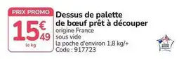 Promocash Promo - dessus de palette de bœuf prêt à découper offre