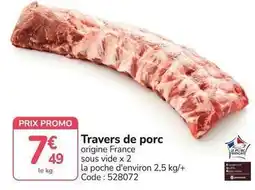 Promocash Promo - travers de porc offre