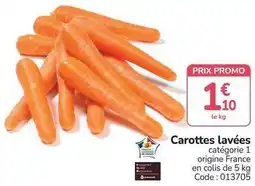 Promocash Promo - carottes lavées offre