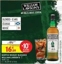 Intermarché Contact William lawson's - scotch whisky blended offre