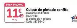 Promocash Promo - cuisse de pintade confite offre