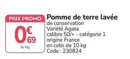 Promocash Promo - pomme de terre lavee offre