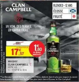 Intermarché Contact Clan campbell - whisky offre