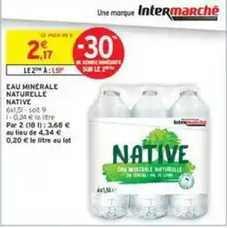 Intermarché Contact Eau minérale naturelle offre