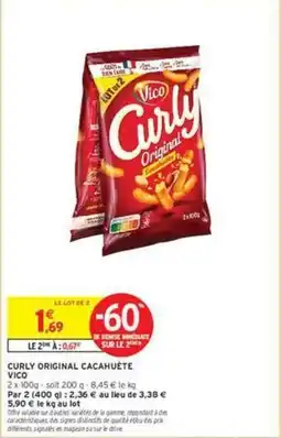 Intermarché Contact Vico - curly original cacahuete offre