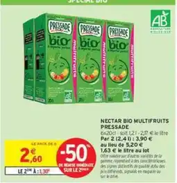 Intermarché Contact Pressade - nectar bio multifruits offre