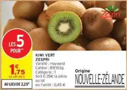 Intermarché Contact Zespri - kiwi vert offre