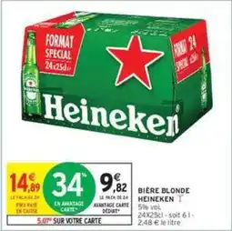 Intermarché Contact Heineken - bière blonde offre
