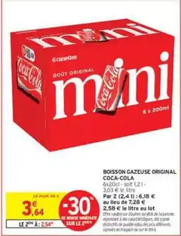 Intermarché Contact Coca cola - boisson gazeuse original offre