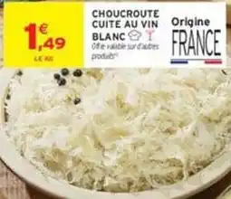 Intermarché Contact Choucroute cuite au vin blanc offre