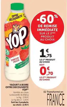 Maximarché Yoplait - yaourt a boire offre decouverte offre