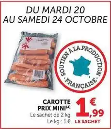 Maximarché Prix mini - carotte offre