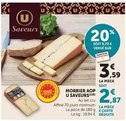 Maximarché U - morbier aop offre