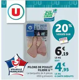 Maximarché U - pilons de poulet offre
