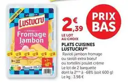 Maximarché Lustucru - plats cuisines offre
