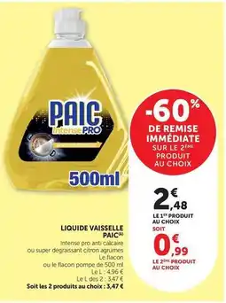 Maximarché Paic - liquide vaisselle offre