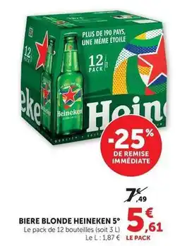 Maximarché Heineken - biere blonde 5° offre