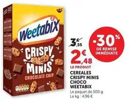 Maximarché Weetabix - cereales crispy minis choco offre