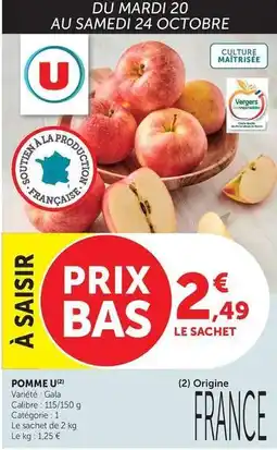 Maximarché U - pomme offre