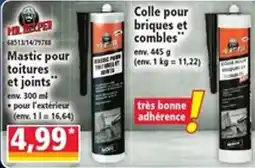 Norma MR HELPER Mastic pour toitures et joints offre