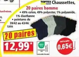 Norma TOPTEX Chaussettes offre