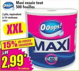 Norma Ooops! Maxi essuie tout offre