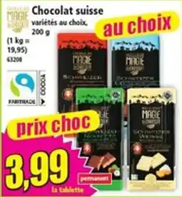 Norma MAGIC CHOCOLAT SUISSE offre