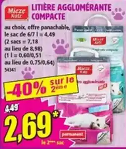 Norma Mieze Katz Litière agglomérante compacte offre